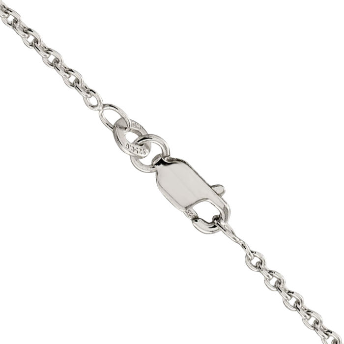 925 Sterling Silver 1.95mm Cable Rolo Link Chain Belcher Necklace