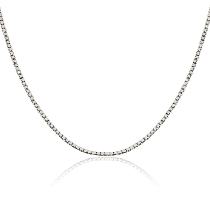 925 Sterling Silver 1.9mm Box Link Chain Necklace