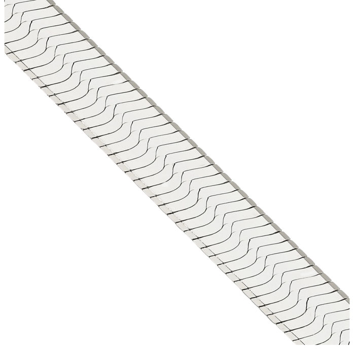 925 Sterling Silver 10.5mm Herringbone Chain Necklace