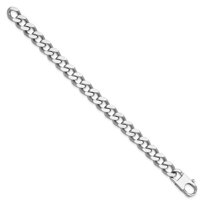 925 Sterling Silver 10mm Curb Link Chain Bracelet