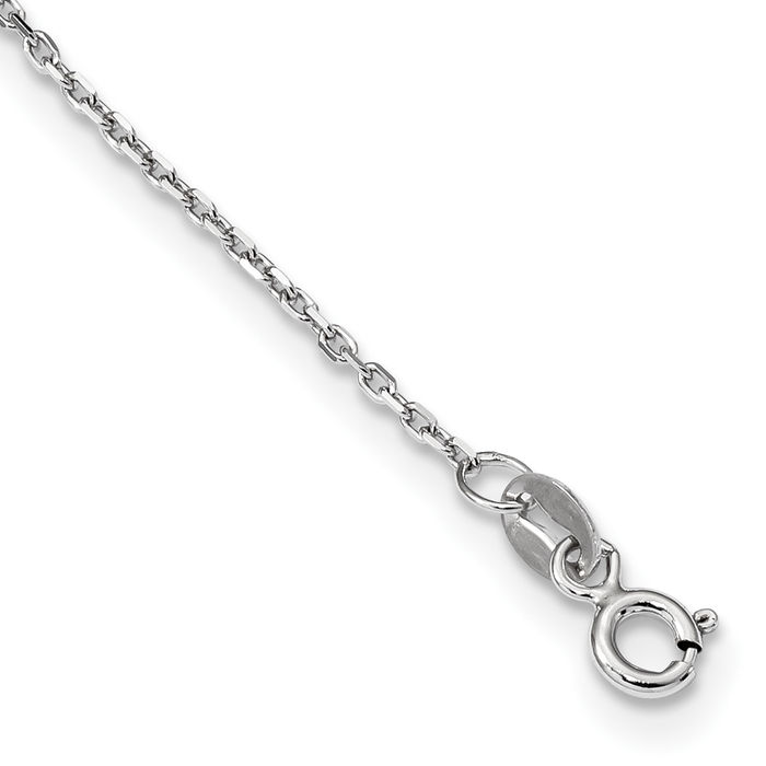 925 Sterling Silver 11 Station Cubic Zirconia CZ Chain Necklace