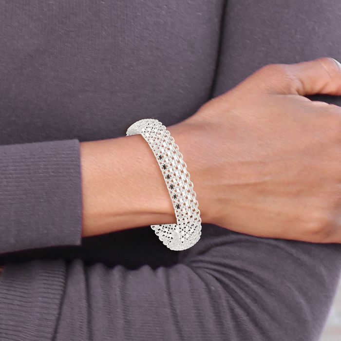 925 Sterling Silver 11.5mm Bismark Chain Bracelet