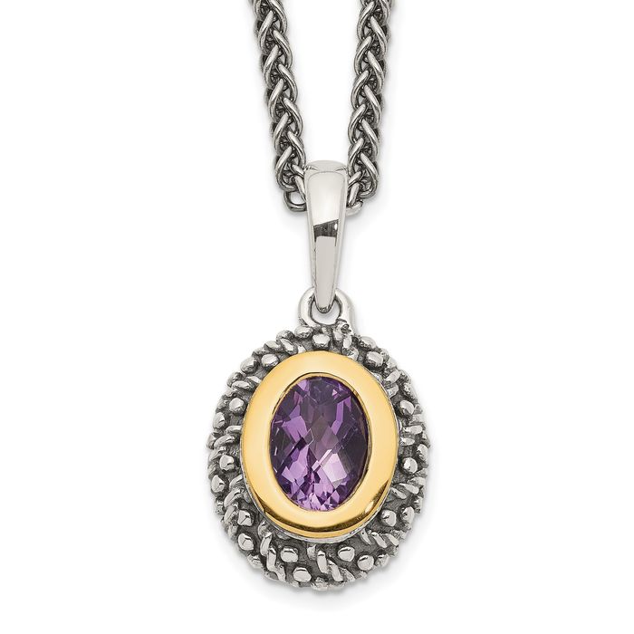 Stunning 925 Sterling shops Amethyst Necklace