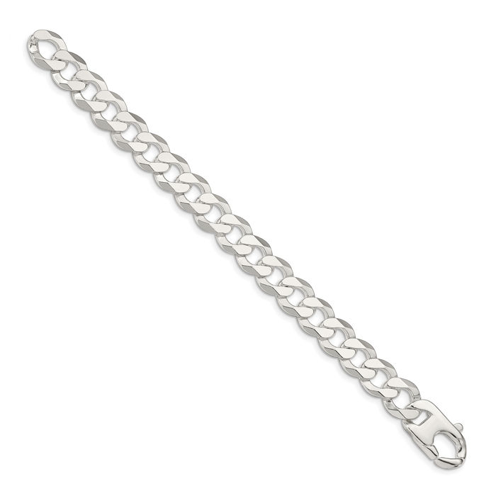 925 Sterling Silver 14mm Curb Link Chain Bracelet