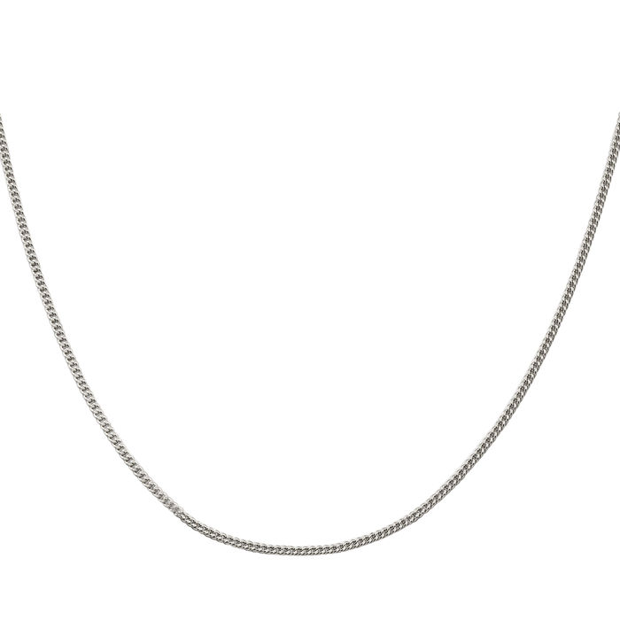 925 Sterling Silver 1.5mm Curb Link Chain Necklace