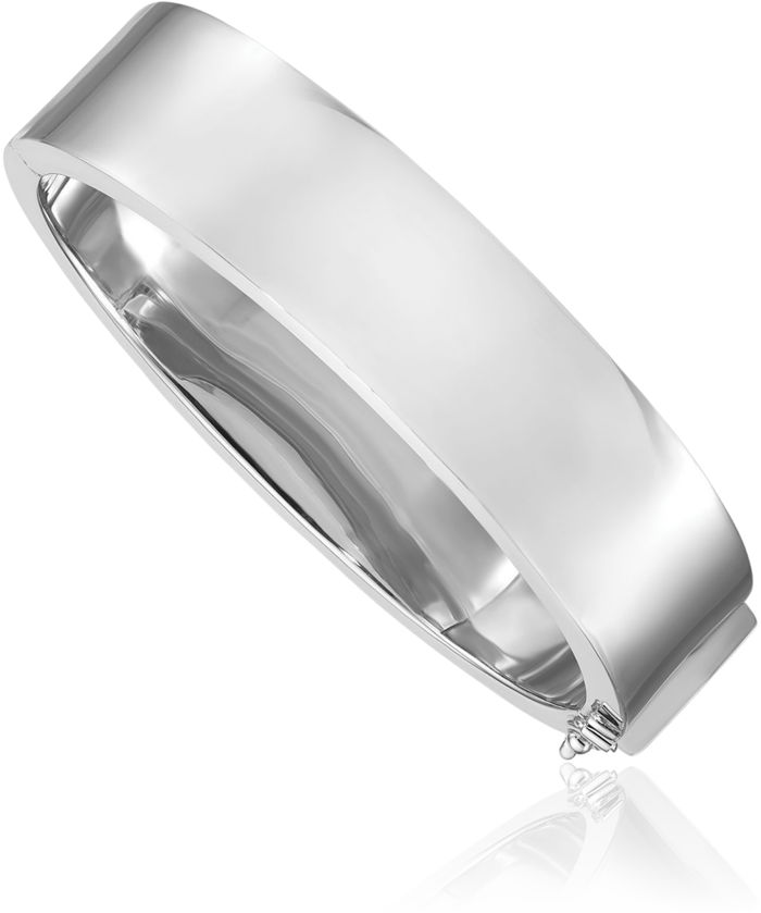 925 Sterling Silver 16mm Bangle Bracelet