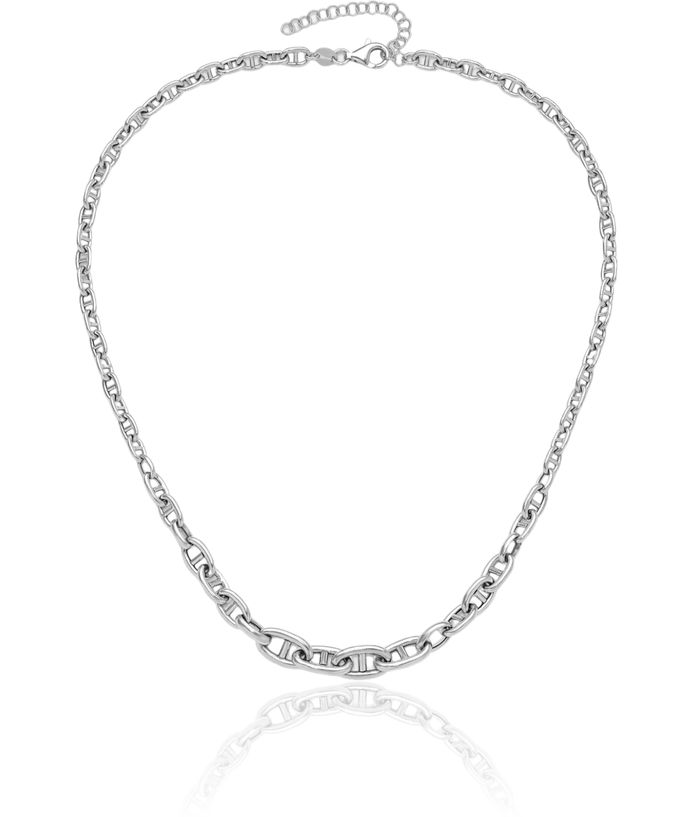 925 Sterling Silver 17 Link Chain Necklace