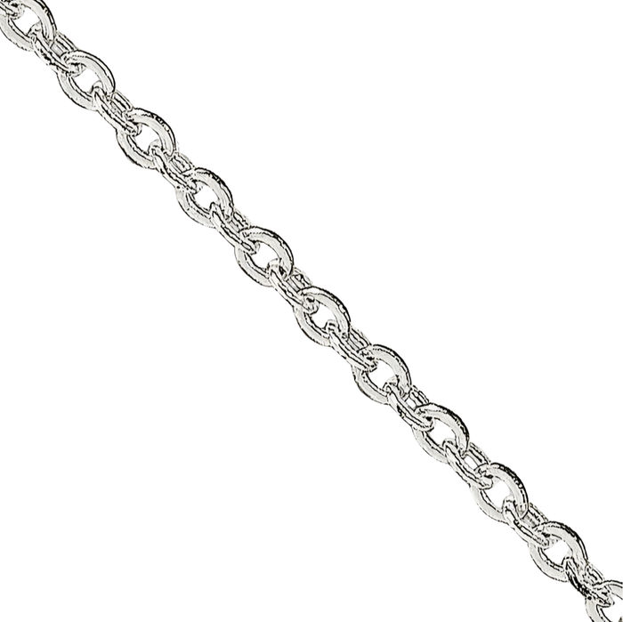 925 Sterling Silver 1mm Cable Rolo Link Chain Belcher Necklace