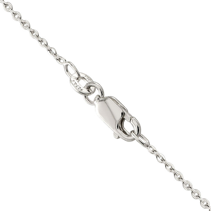 925 Sterling Silver 1mm Cable Rolo Link Chain Belcher Necklace