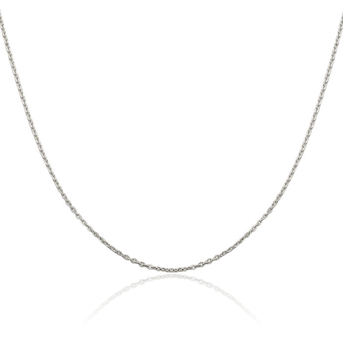 925 Sterling Silver 1mm Cable Rolo Link Chain Belcher Necklace