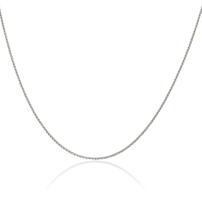 925 Sterling Silver 1mm Link Curb Chain Necklace