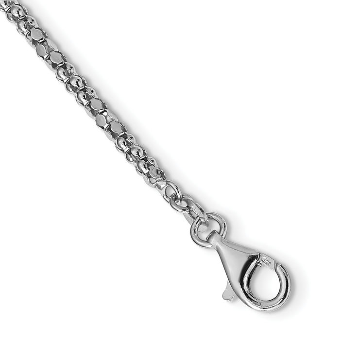 925 Sterling Silver 3 Layering Chain Necklace