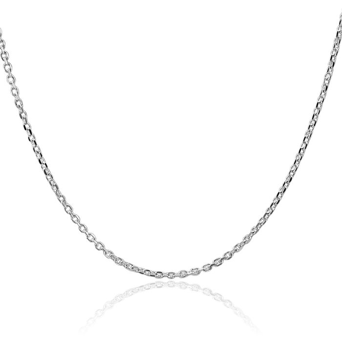925 Sterling Silver 2.1mm Forzantina Cable Rolo Link Chain Belcher Necklace