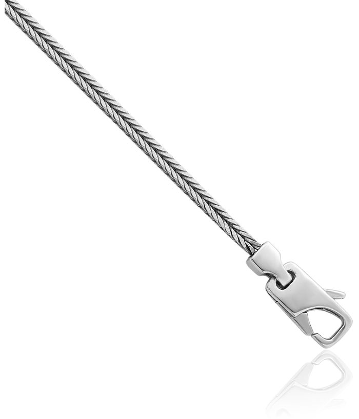 925 Sterling Silver 2.1mm Franco Link Chain Necklace