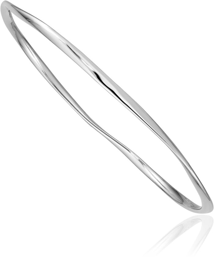 925 Sterling Silver 2.25mm Bangle Bracelet