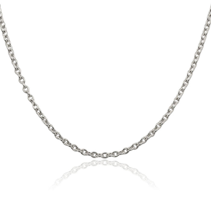 925 Sterling Silver 2.75mm Cable Rolo Link Chain Belcher Necklace