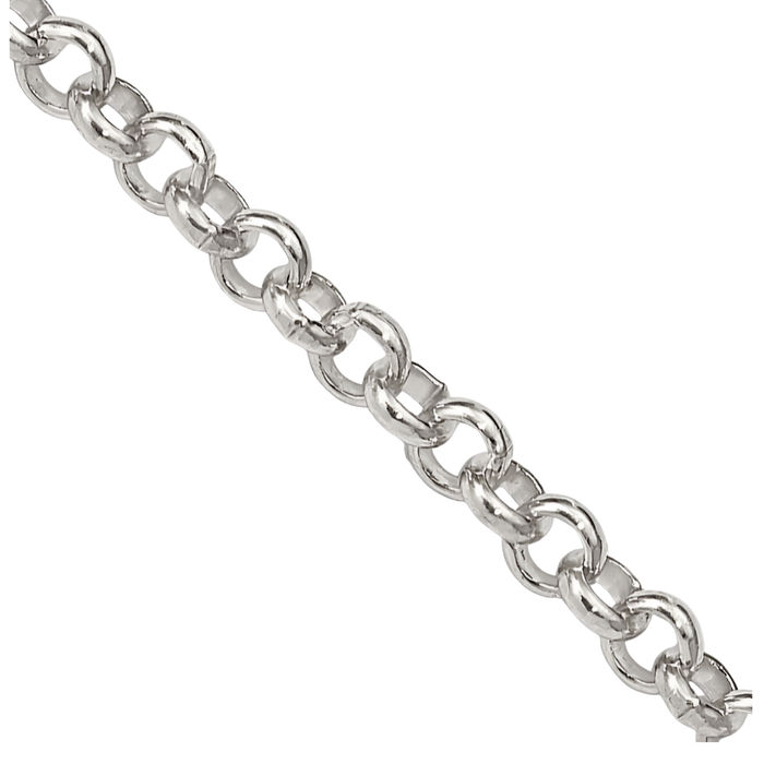 925 Sterling Silver 2.8mm Cable Rolo Link Chain Belcher Necklace