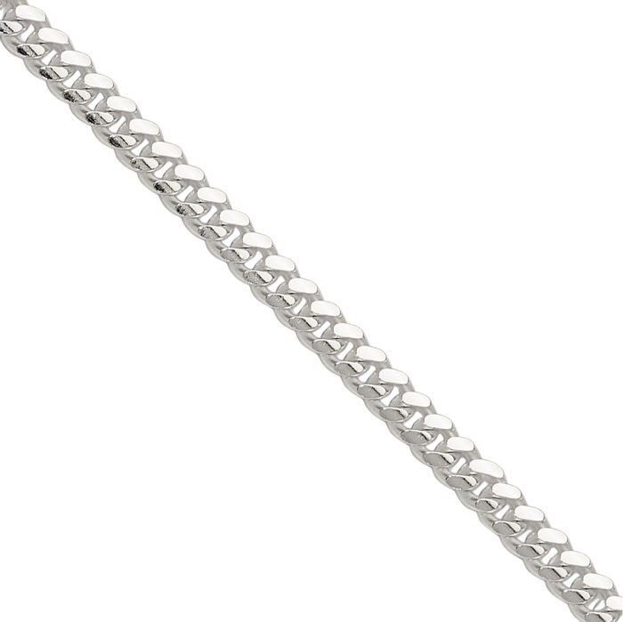 925 Sterling Silver 2.9mm Curb Link Chain Necklace