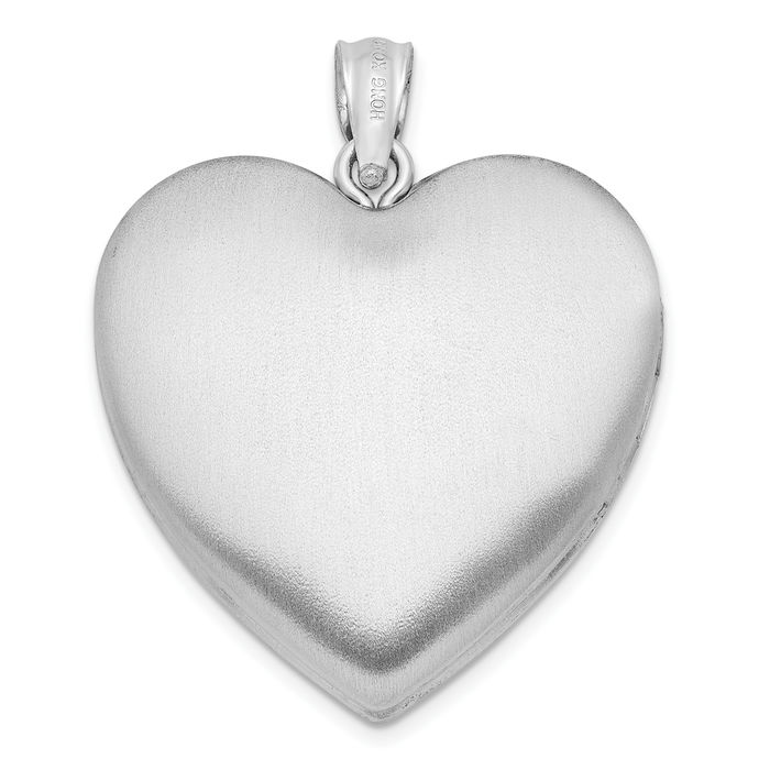 925 Sterling Silver Rose Ash Holder Heart Personalized Photo Locket Cremation Necklace Memorial Charm Urn Pendant