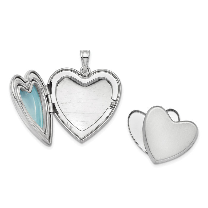 925 Sterling Silver Footprints Ash Holder Heart Personalized Photo Locket Cremation Necklace Memorial Charm Urn Pendant