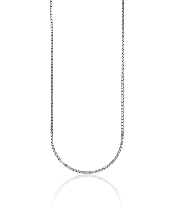 925 Sterling Silver 2mm Box Link Chain Necklace