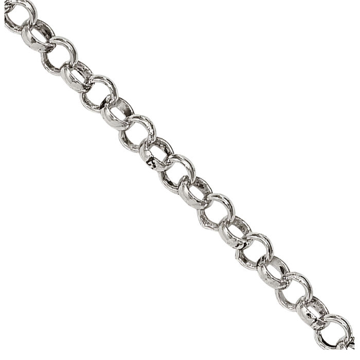 925 Sterling Silver 2mm Cable Rolo Link Chain Belcher Necklace