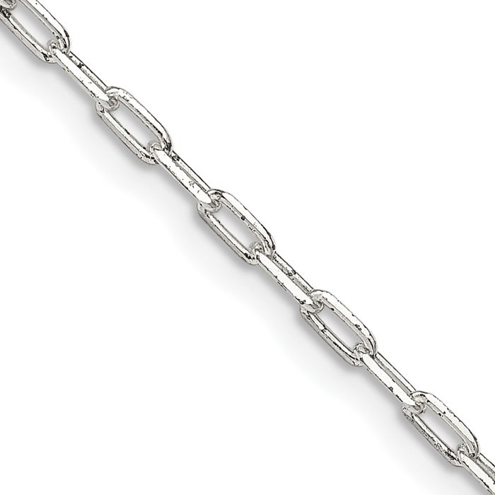 925 Sterling Silver 2mm Link Chain Necklace