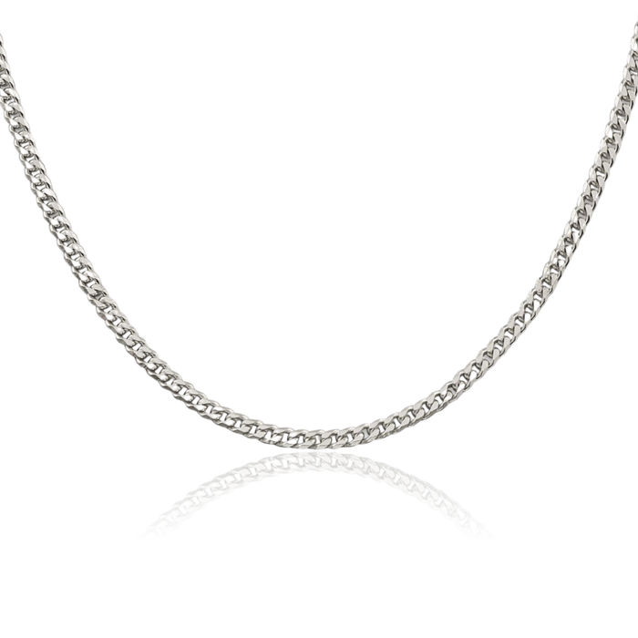 925 Sterling Silver 3.15mm Curb Link Chain Necklace