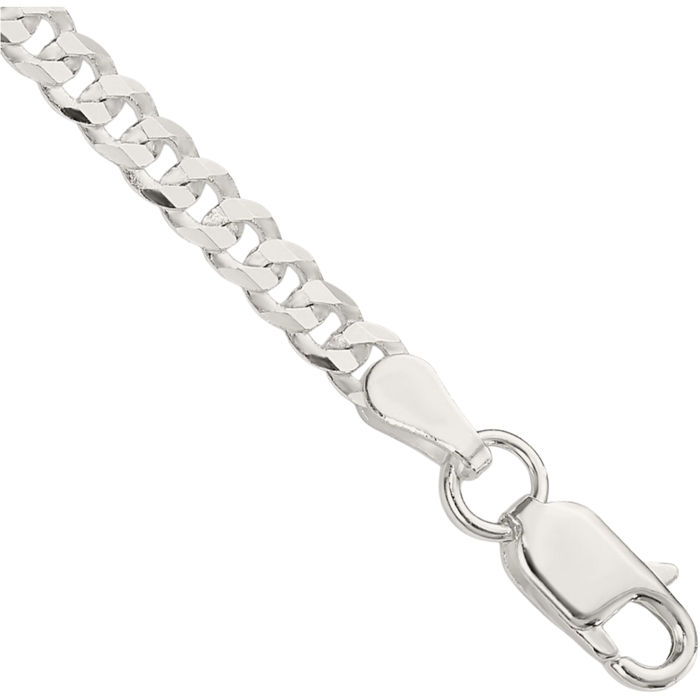 925 Sterling Silver 3.15mm Curb Link Chain Bracelet