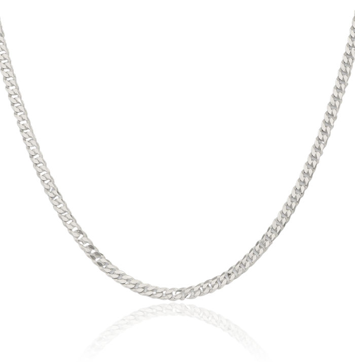 925 Sterling Silver 3.15mm Curb Link Chain Necklace