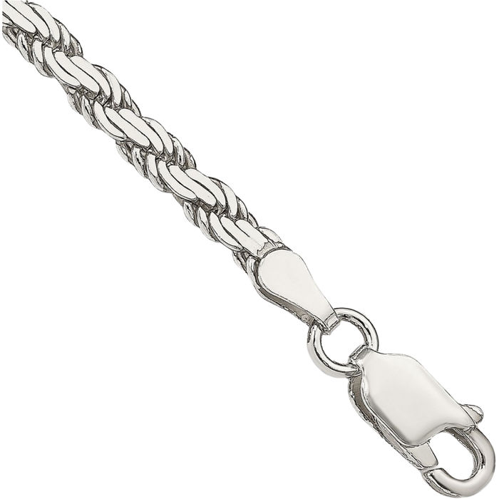 925 Sterling Silver 3.1mm Rope Chain Bracelet