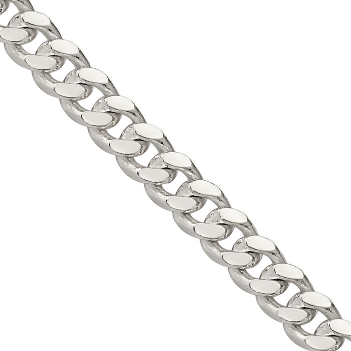 925 Sterling Silver 3.25mm Curb Link Chain Necklace