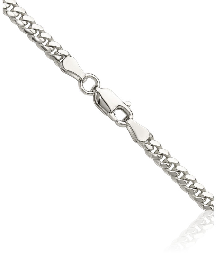 925 Sterling Silver 3.4mm Curb Link Chain Necklace