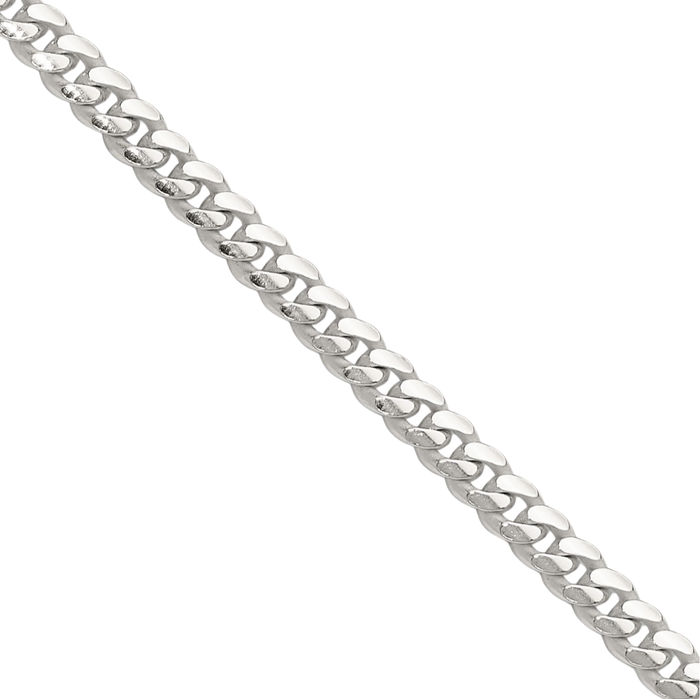 925 Sterling Silver 3.4mm Curb Link Chain Necklace