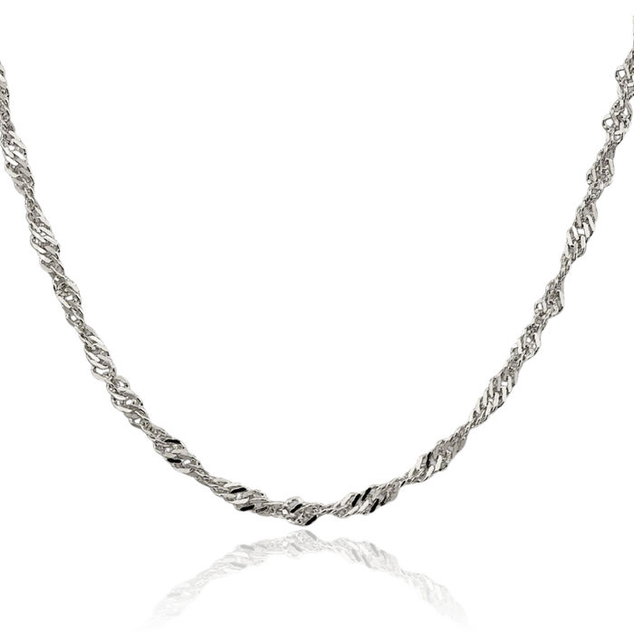 Catena Singapore con lucchetto, argento AG 925 - SILVEXCRAFT