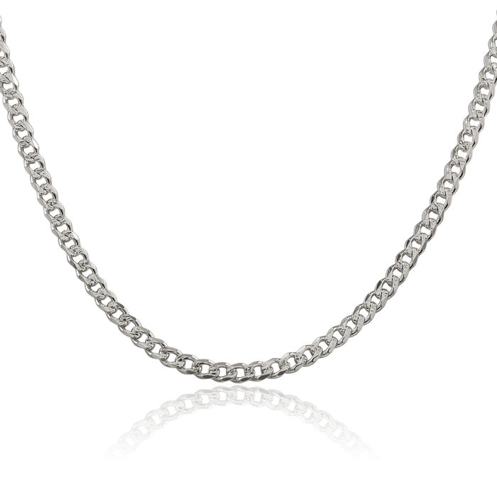 925 Sterling Silver 5.5mm Curb Link Chain Necklace