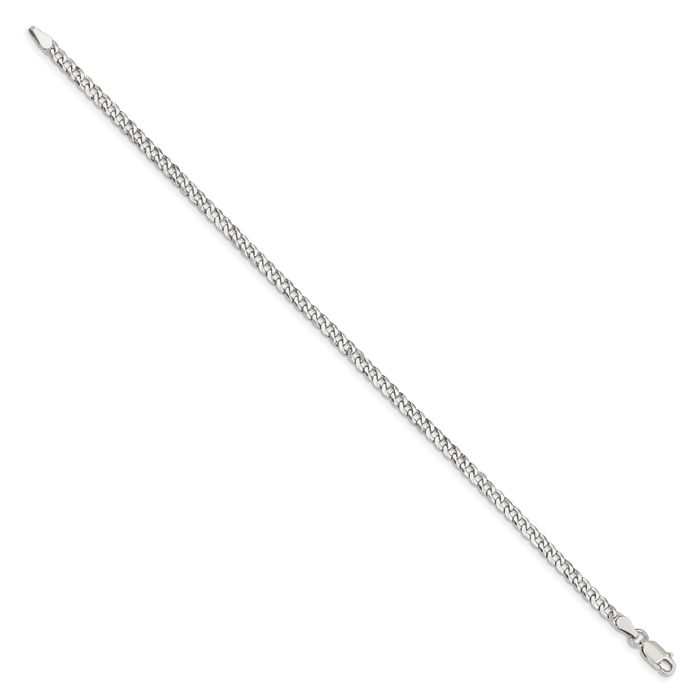 925 Sterling Silver 3.2mm Curb Link Chain Bracelet