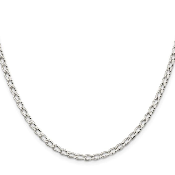 925 Sterling Silver 3.2mm Link Chain Necklace