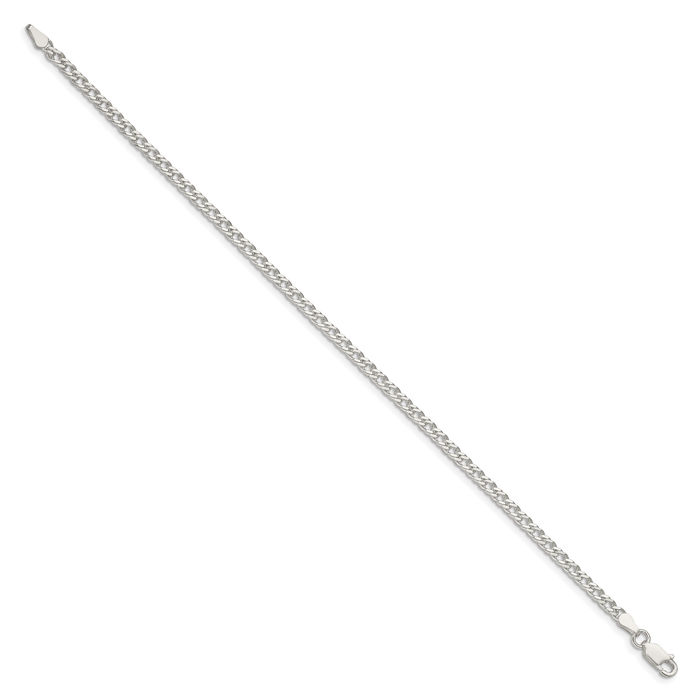 925 Sterling Silver 3.3mm Rambo Chain Bracelet