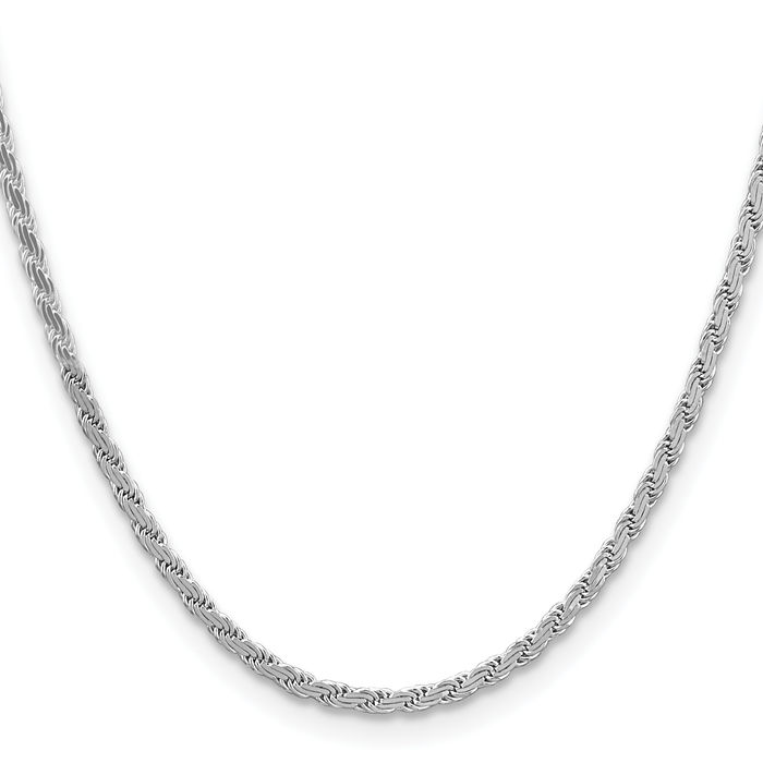 925 Sterling Silver 3.65mm Rope Chain Twisted Link Necklace