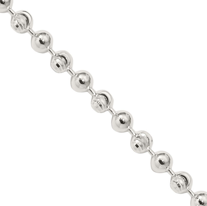 925 Sterling Silver 3mm Beaded Ball Chain Necklace