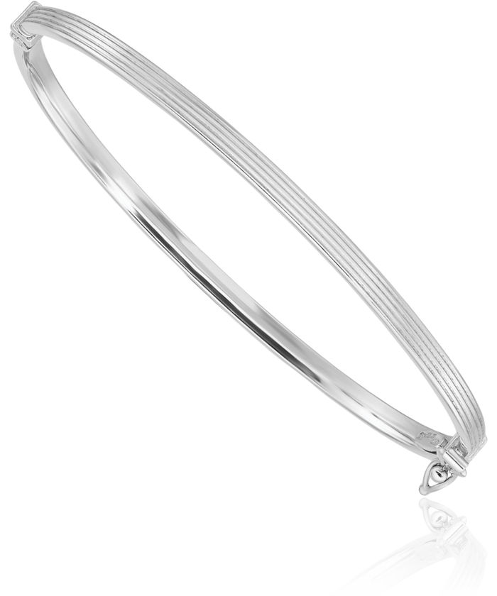 925 Sterling Silver 3mm Bangle Bracelet