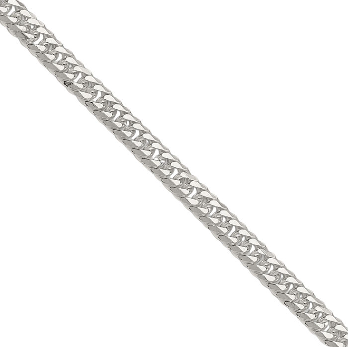 925 Sterling Silver 3mm Double Curb Link Chain Necklace