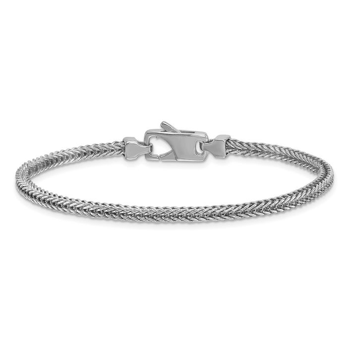 Sterling Silver 925 Franco link Bracelet authentic