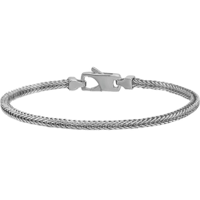 925 Sterling Silver 3mm Franco Link Chain Bracelet