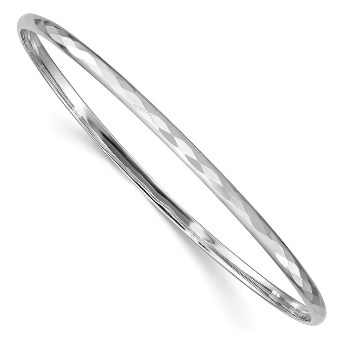 925 Sterling Silver 3mm Bangle Bracelet