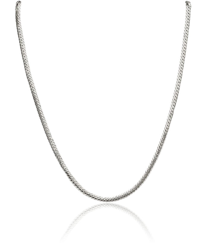 925 Sterling Silver 4.1mm Double Oval Chain Necklace