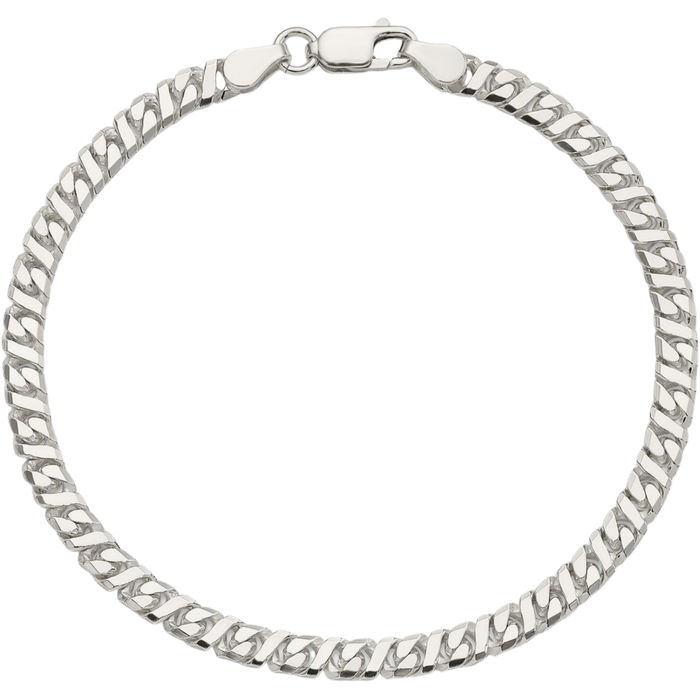 925 Sterling Silver 4.25mm Link Chain Bracelet