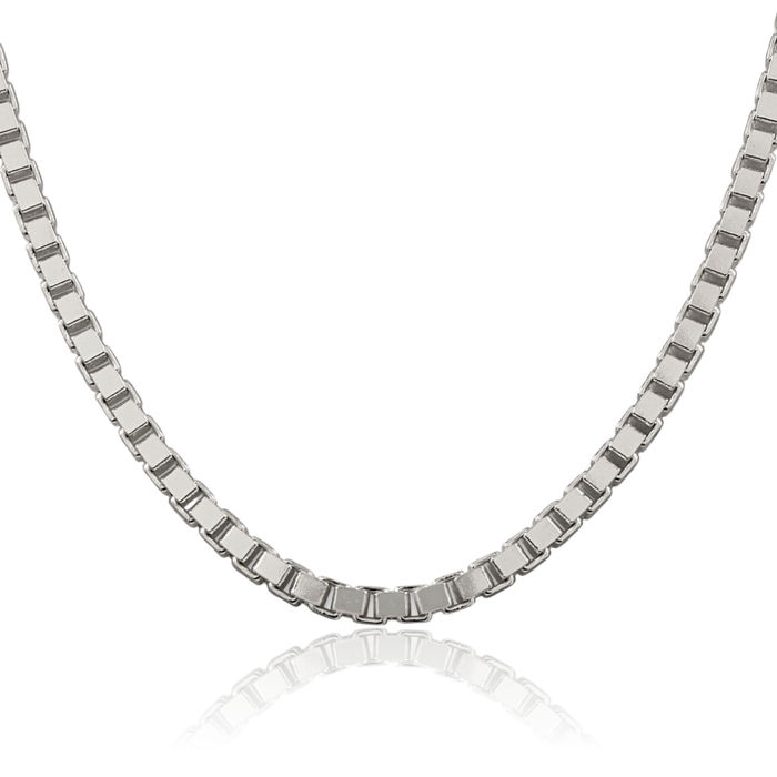 925 Sterling Silver 4.5mm Box Link Chain Necklace