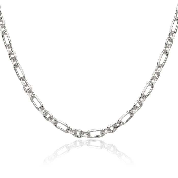 925 Sterling Silver 4.5mm Cable Rolo Link Chain Belcher Necklace